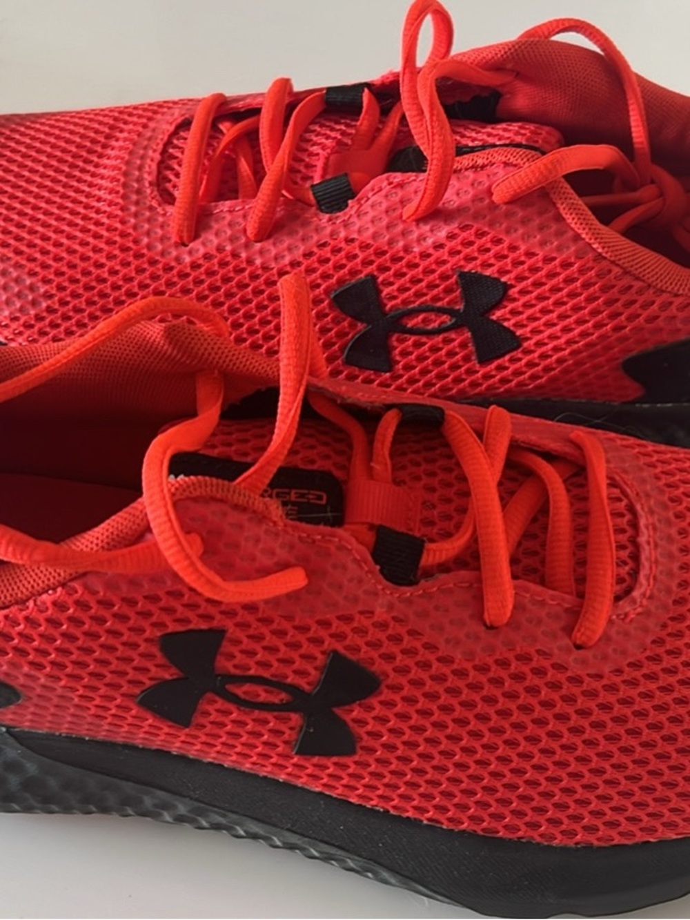 Under Armour Red Mesh Athletic Shoes